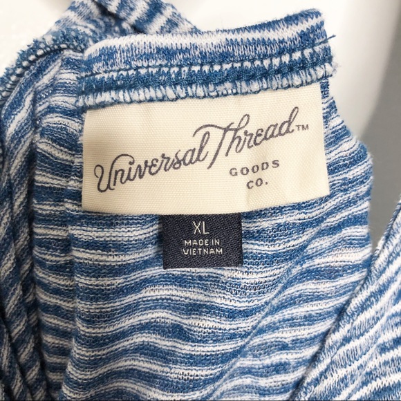 Universal Thread | Blue & White Stripe Tank Dress - Picture 3 of 6